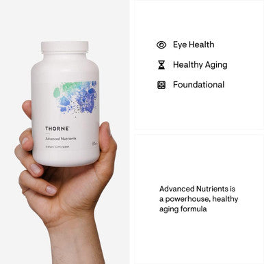 Thorne Advanced Nutrients - Multivitamin And Mineral Supplement With Nicotinamide Riboside - Foundational Support, Healthy Aging And Eye Health - Gluten-Free, Soy-- 240 Capsules - 30 Servings