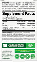 Carlyle Baby Vitamin D3 Liquid Drops 400 IU |.31oz (9.2 mL) 1 Year Supply (365 Servings) Vegetarian NonGMO and Gluten Free By Lil' Sprouts