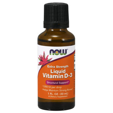 Now Foods Liquid Vitamin D-3, 1,000 IU per drop 1 fl oz, 30 ml