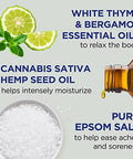 Dr Teal'S Pure Epsom Magnesium Salt SoakCannabis Sativa Hemp Seed Oil3 Lb