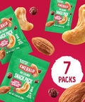 Emerald Nuts Cashews and Almonds with Dried Cranberries 7 Ct (1-Pack) | 100-Calorie Individual Packs of Nut Blend and Dried Fruit | Kosher Certified, Non-GMO, Contains No Artificial Preservatives, Flavors or Synthetic Colors