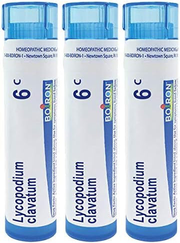 Boiron Lycopodium Clavatum 6C Homeopathic Medicine For Bloated Abdomen Pack Of 3 (240 Pellets)