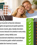 Granvera Premium Acupuncture Pen Ear Seeds Acupressure Kit Ear Seed Stickers With Stainless Steel Gua Sha Fascia Stick Massage Tool Auricular Therapy Set Trigger Point & Relaxation Wellness Kit 6 Packs