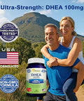 DHEA (100mg Max Strength, 200 Capsules) to Promote Balanced Hormone Levels for Women & Men - DHEA Supplement Pills to Support Healthy Metabolism, Libio, Brain, Immune Function & Pure Energy