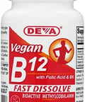 Deva Vegan Vitamin B-12 Fast Dissolve Lozenges 90 Tablets (2 Pack)