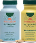 Semaine Peri/Menopause & Gut Health Bundle Ease Bloating Indigestion Hot Flashes & Thinning Hair. Support Mood Sleep Hormones & Immunity 1 Month Supply