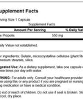 Swanson Bee Propolis 550 Milligrams 60 Capsules