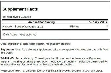 Swanson Hawthorn Berry - Antioxidant Circulation Support (250 Capsules 565 mg Each) (3 Pack)