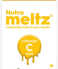 Nutrameltz Vitamin C + Zinc | Boosts Immune System & Help fight off Infections | 60 Tablets