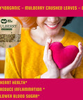 Mulberry Leaf Tea 8 Oz, Dried Crushed Leaves, Best Caffeine Free Tea - Way4Organic (1 Pack)