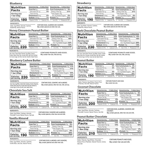 RXBAR Protein Bars, Snack Bars, Variety Pack (10 Count)