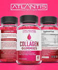 Atlantis Nutrition Collagen Peptides Gummies For Women - Formulated With Type I & Iii - Vitamin & Superfruit Beauty Blend - Formulated To Support Hair, Nail & Skin Health 60 Count
