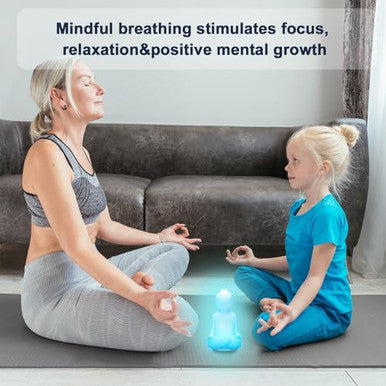 Lalifebuss Mindfulness 'Breathing Yoga' 4-7-8 Guided Visual Meditation Breathing Light Calm Your Mind For Stress & Anxiety Relief/Learn Deep Breathing For Adults Kids Social Emotional Learning