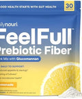 Dailynouri Feelfull Prebiotic Fiber Drink Mix Supports Natural Fullness Appetite & Cravings Control Gut & Metabolic Health Oligofructose Glucomannan & Chromium 30 Stick Packs
