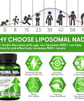 Liposomal Nad+ Supplement 500 Mg, With Tmg 250 Mg, Boost Nad+ High Absorption For Cellular Energy And Age Resist-120 Capsules