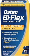 Osteo Biflex Triple Strength With Vitamin D Glucosamine Chondroitin Joint Health Supplement Coated Tablets Red 120 Count