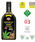 Golden Kings of Ukraine Pure Hemp Seed Cooking Oil - Extra Virgin Cold Pressed Oil - Unrefined and Non-Deodorized 11.83 OZ