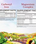 Vitalitown Magnesium Complex Supplement 500mg and 65mg Iron Supplement for Women Men for Sleep Muscle Blood Building and Energy Improvement