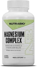 Nutrabio Magnesium Complex Supplement Magnesium Glycinate For Sleep Biglycinate DMagnesium Malate Muscle and Nerve Support For Men And Women 120 Vegetable Capsules