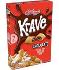 Kellogg's Krave, Breakfast Cereal, Chocolate, Filling Made with Real Chocolate, 11.4oz Box