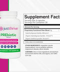 Just Thrive Prebiotic Capsules - Prebiotic Blend For Gut Health And Immune Support 120 Caps