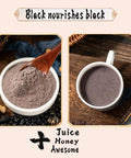 Black Sesame Pasteï¼ŒBlack Sesame Powderï¼ŒBlack sesame walnut mulberry powder,100% black sesame Sesame Seeds Powder, No Sugar, Low Temp Roasted,healthy and nutritious breakfast,convenient food(453g/1 can)