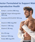 Premom Male Sperm Fortify Capsules Male Fertility Supplements For Men Prenatal Pre & Probiotics For Women Bundle " Fertility Support For Women " 120 Count