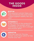 Olly Undeniable Beauty Gummy For Hair Skin Nails Biotin Vitamin C Keratin Chewable Supplement Grapefruit 30 Day Supply 60 Count