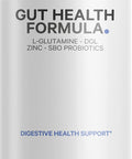 Codeage Gut Health Supplements Vegan Formula - L Glutamine Zinc Turkey Tail Mushroom Powder Tonic Mushroom Maitake Micro Algae Mineral Licorice Root DGL - Probiotics Prebiotics - 180 Capsules
