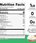 Nutricost Pantry Erythritol Plant-Based Sweetener Powder (1 LB) - Zero Additives, Zero Calories, Non-GMO
