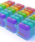 Monthly Pill Organizer, Pill Box, Medicine Organizer, 4 Weekly Pill Organizer, Pill Container, Vitamin Organizer, Travel Pill Container, Medication Organizer Pill Holder, Large Pill Organizer