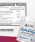 Core Nutritionals Hard Recomposition & Hardening Agent Hormone Support Cortisol Management Fat Loss With Ksm-66 Dim & L-Theanine 84 Capsules 28 Servings