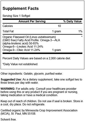 Swanson Flaxseed Oil (Omegatru) 1000 Milligrams 100 Sgels