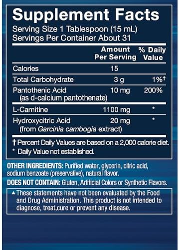 BODYTECH Carnipure LCarnitine 1100 MG Raspberry Supports Healthy Heart Fat Metabolism and Recovery (16 Fluid Ounce)