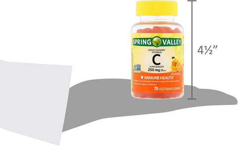 Spring Valley Gummie Vitamin C 240 mg 70 Orange Gummies