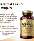 Solgar Essential Amino Complex 90 Vegetable Capsules - Free Form Essential Amino Acids - Non-Gmo Vegan Gluten Free Dairy Free Kosher 90 Servings