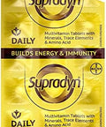 SupradynS Daily Multivitamin Tablets for Men and Women with Essential Zinc 12 Vitamins 5 Trace Elements for Daily Immunity and Energy 150 Tablets