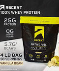 Ascent Whey + Plant Protein Powder - Vanilla Bean 4 Lb & Chocolate 18 Servings