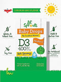 Carlyle Baby Vitamin D3 Liquid Drops 400 IU |.31oz (9.2 mL) 1 Year Supply (365 Servings) Vegetarian NonGMO and Gluten Free By Lil' Sprouts