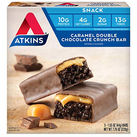 Atkins Chocolate Cra Me Protein Wafer Crisps Protein Dessert 4G Net Carb 1G Sugar High In Fiber Keto Friendly 5 Count