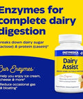 Enzymedica Dairyassist Digestive Enzymes For Complete Dairy Digestion & Lactose Intolerance 30 Count