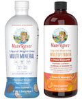 Maryruth'S Maryruth S Nighttime Multimineral (Coconut 32Oz) & Multivitamin Liquid Hair Growth (Peach Mango 30Oz) Clean Label Project Verified Bedtime Routine & Beauty Sugar-Free Vegan Gluten-Free