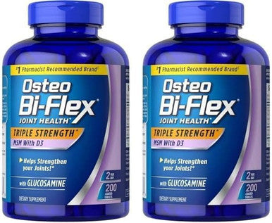 Osteo Biflex Triple Strength Glucosamine 1500 Mg Msm 1500 Mg With Vitamin D3 1000 Ui Tablets 200 Count (Pack Of 1)