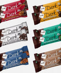 The Kitchen Queen Variety Pack Dark Protein Bars "Made For Nugo Nutrition " 12 Count " Flavors: Pretzel Mint Chocolate Chip Mocha Peanut Butter Coconut Chocolate Chipor Almond " Kosher Pareve Dairy Vegan Gluten "The Kitchen Queen" Packaging