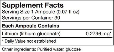 UNDA GAMMADYN Li | Lithium Oligo-Element Supplement | 30 Ampoules