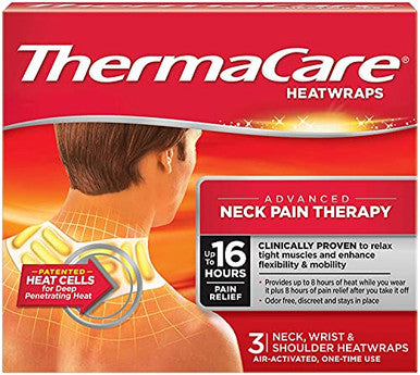 Thermacare Neck Shoulder And Wrist Heatwrap - 3 Count - Pack Of 8