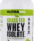 Nutrabio Grass Fed Whey Isolate Protein Powder - 25G of Protein Per Scoop - Sugar Natural Lean Muscle Protein Supplement - Vanilla - 2 Pounds 29 Servings