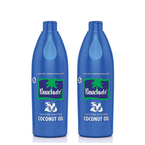 Parachute Coconut Oil| 100% Pure & Natural| Unrefined Coconut Oil| No Chemicals & Preservatives| Fresh Long Lasting Aroma| Untouched By Hands| 15 Fl Oz | Pack of 2