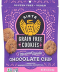 Siete Gluten Free Chocolate Chip Cookies w/ Hint of Mexican Vanilla | Vegan | Grain Free | Non GMO | Dairy Free | Made with Almond Flour & Coconut Oil | 4.5 Oz. Bag (Pack of 1)