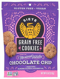 Siete Gluten Free Chocolate Chip Cookies w/ Hint of Mexican Vanilla | Vegan | Grain Free | Non GMO | Dairy Free | Made with Almond Flour & Coconut Oil | 4.5 Oz. Bag (Pack of 1)